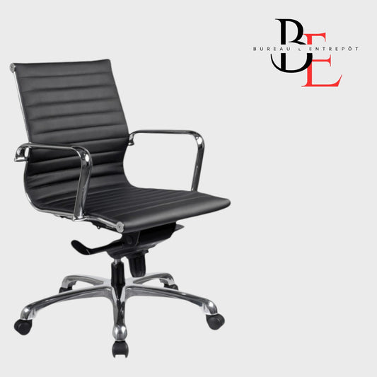 Chaise Dossier Mi-Haut - BL10821 | Bureau L'Entrepôt