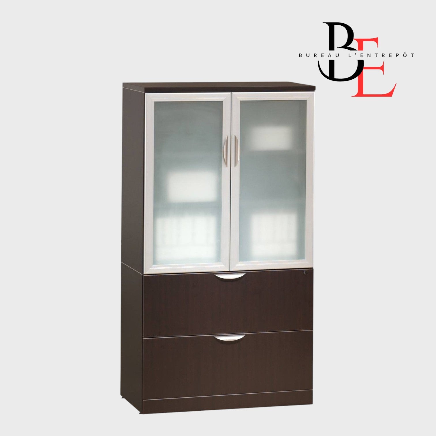 Armoire Combo 2 Tiroirs – Rangement Verrouillable et Classeur Sécurisé | Bureau L'Entrepôt
