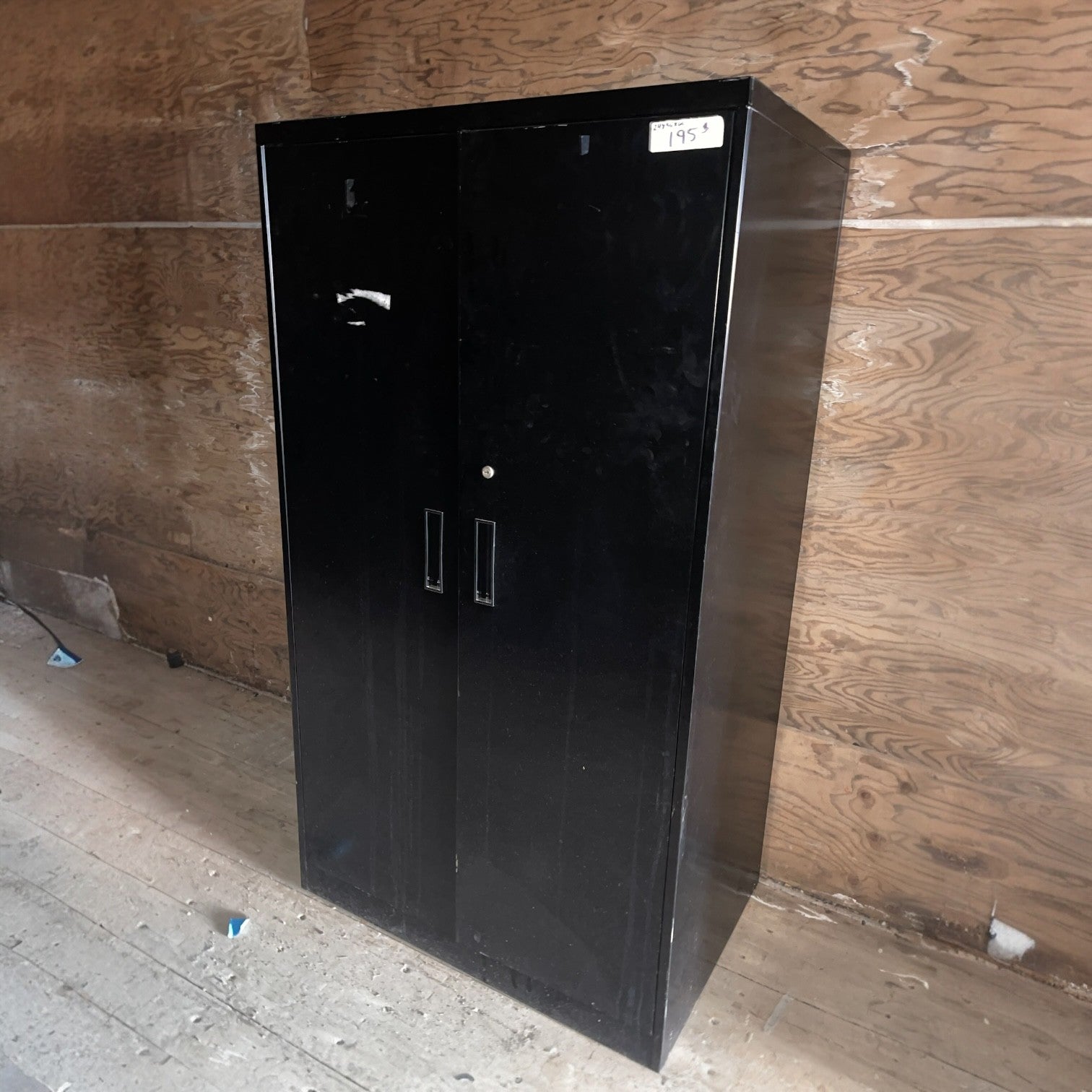 Armoire de Rangement en Métal Noir 3 Tablettes  | Bureau L'entrepôt