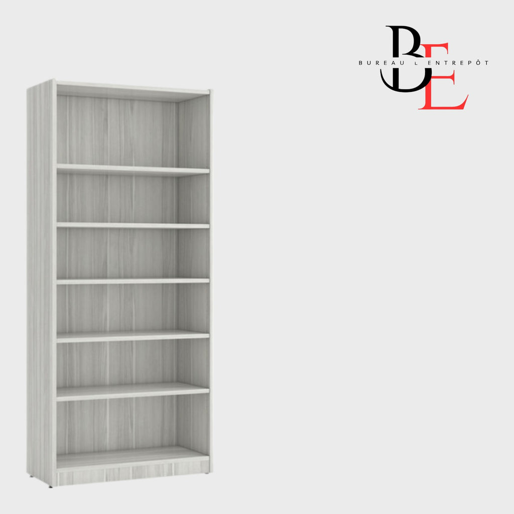 Bibliothèque Haute Robuste 6 Étagères Ajustables | Bureau L'Entrepôt