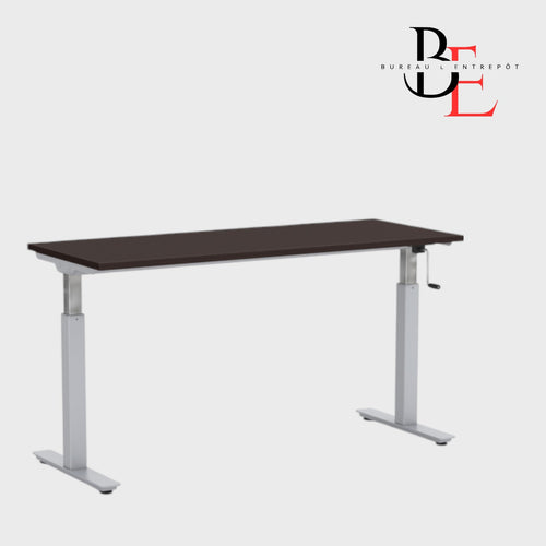 Bureau Assis-Debout à Manivelle | Bureau L'Entrepôt
