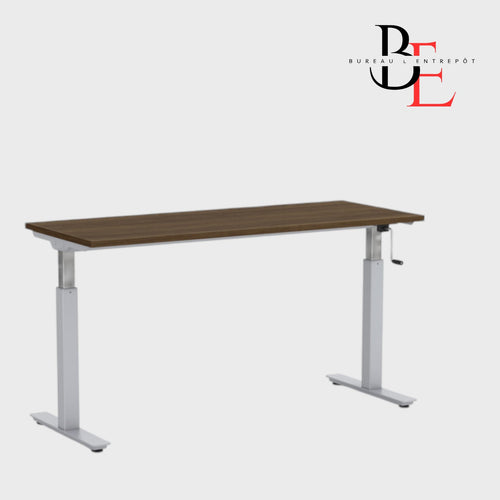 Bureau Assis-Debout à Manivelle | Bureau L'Entrepôt