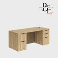 Bureau Crédence avec : Caissons 2 et 3 Tiroirs | Bureau L'entrepôt 