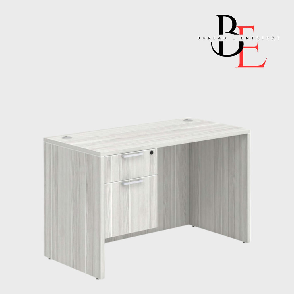Bureau Simple avec Caisson Intégré 2 Tiroirs | Bureau L'Entrepôt