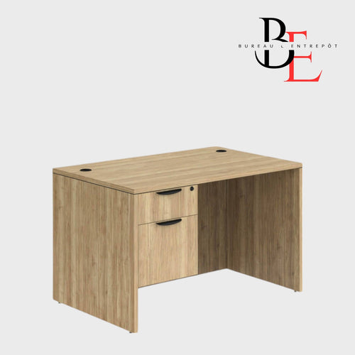 Bureau Simple avec Caisson Intégré 2 Tiroirs | Bureau L'Entrepôt