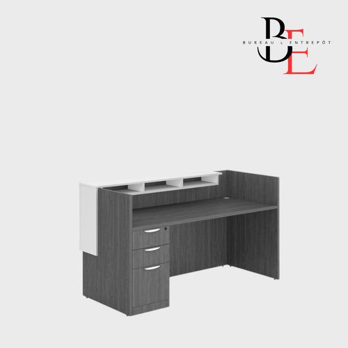 Bureau d'Accueil avec Pigeonniers et Caisson | Bureau L'Entrepôt
