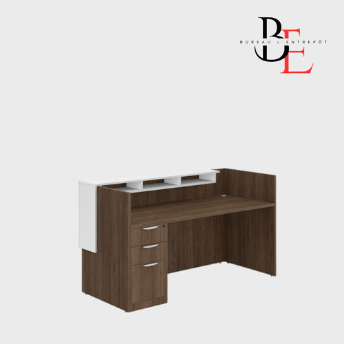 Bureau d'Accueil avec Pigeonniers et Caisson | Bureau L'Entrepôt