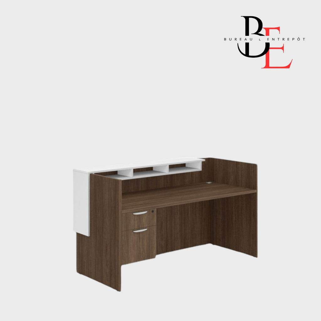 Bureau d'Accueil avec Pigeonniers et Caisson | Bureau L'Entrepôt