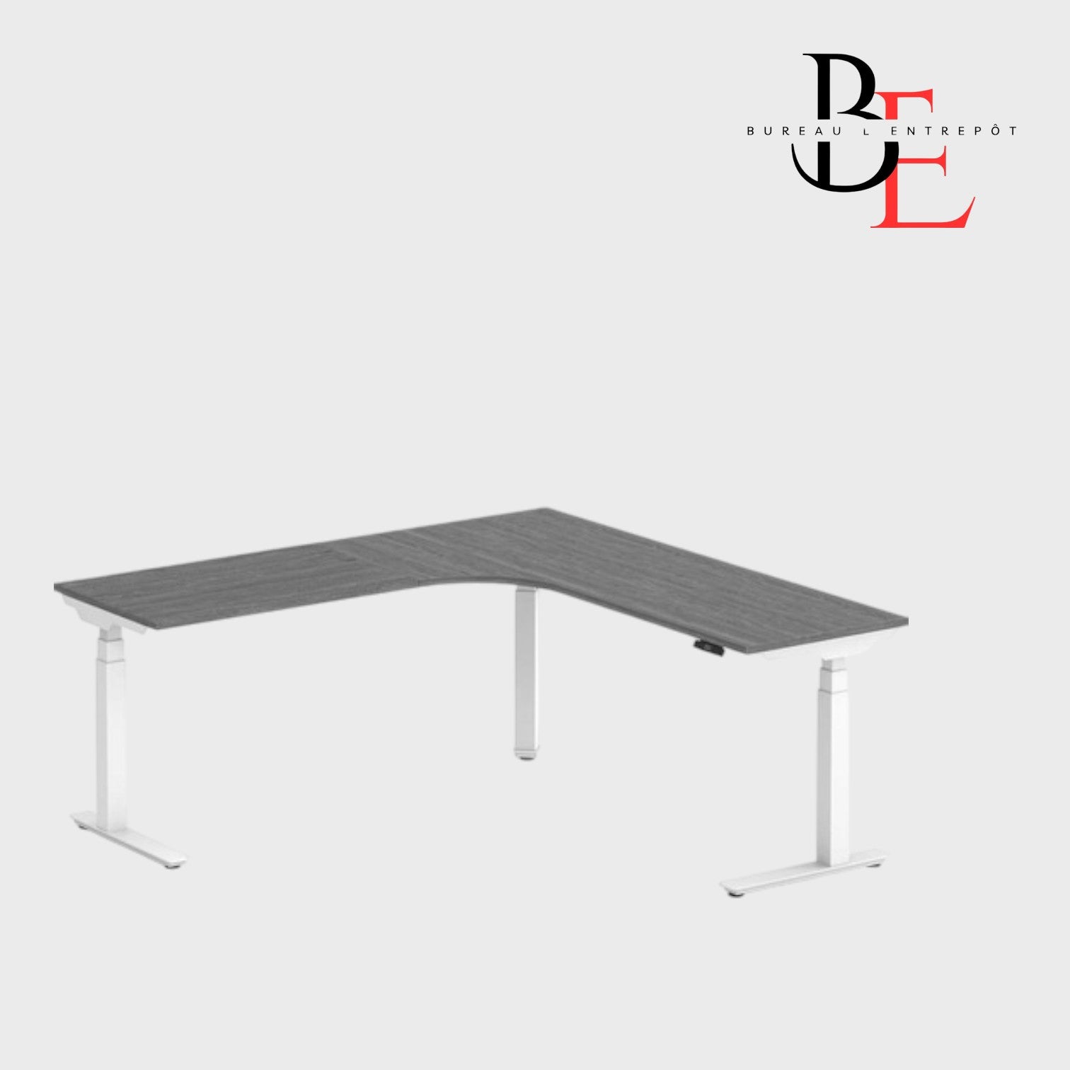Bureau en L Électrique Ajustable en Hauteur | Bureau L'Entrepôt