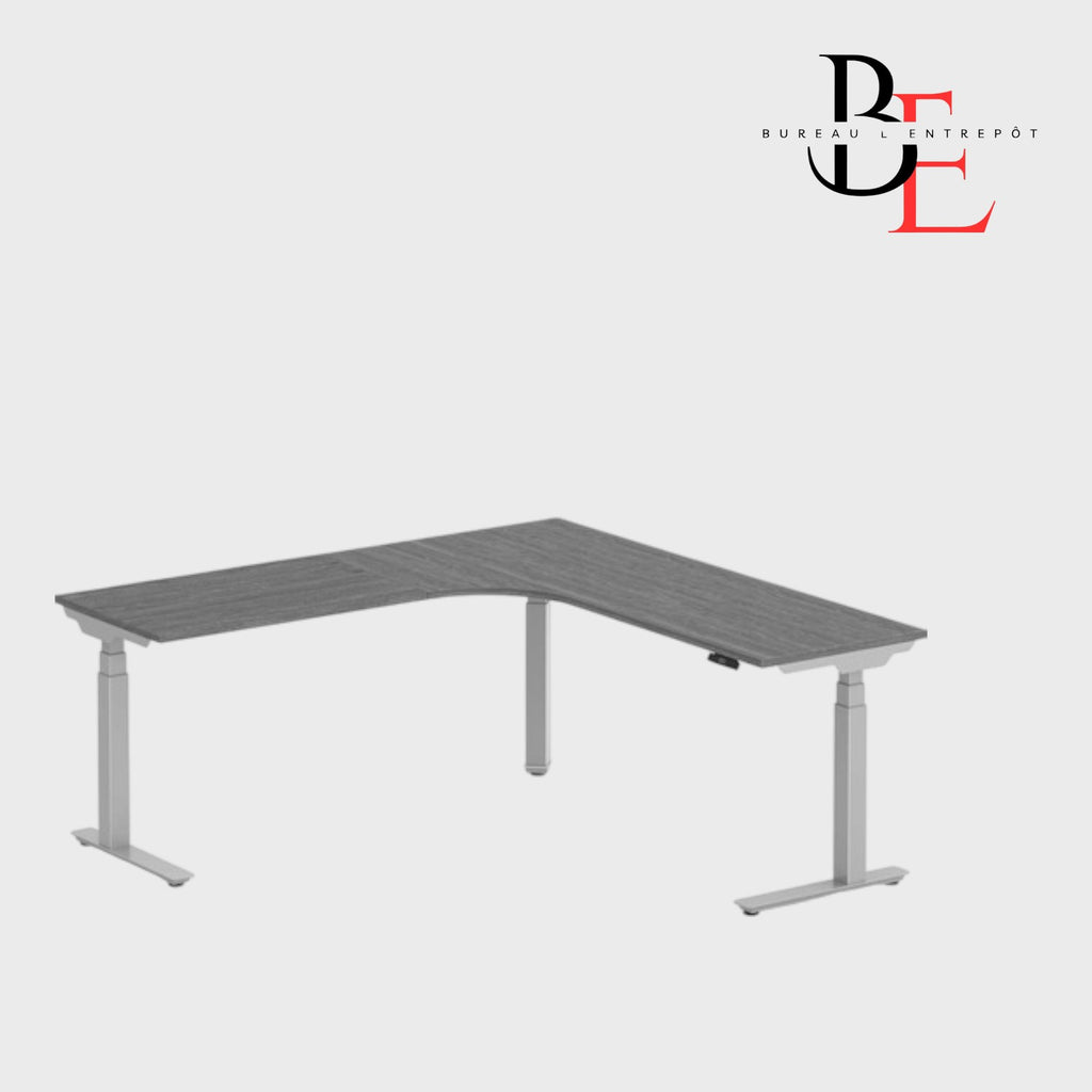 Bureau en L Électrique Ajustable en Hauteur | Bureau L'Entrepôt