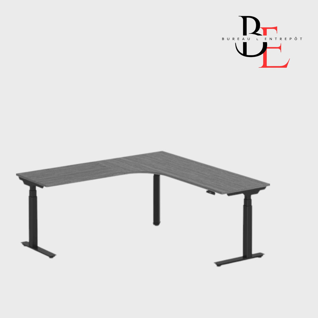 Bureau en L Électrique Ajustable en Hauteur | Bureau L'Entrepôt