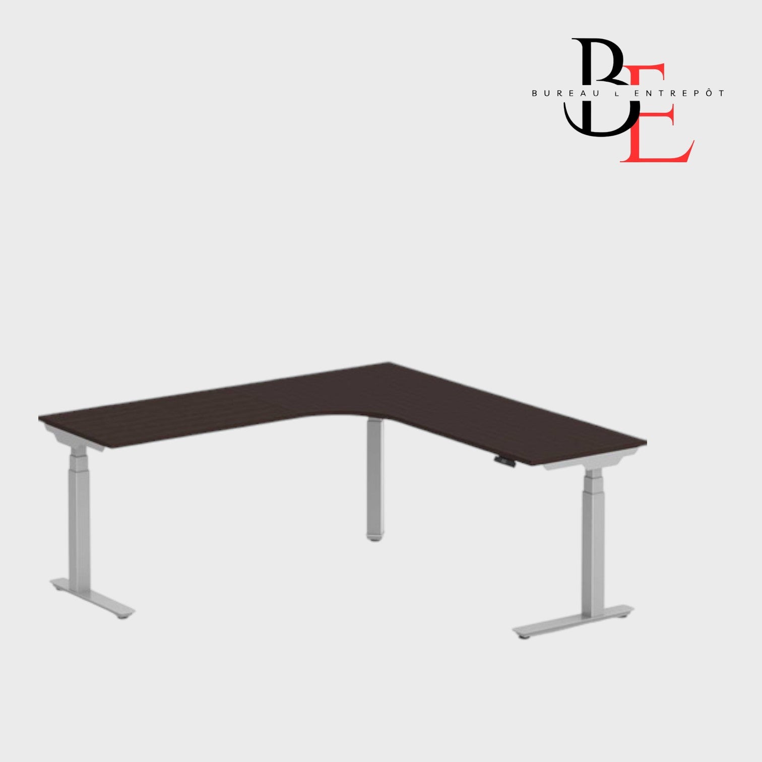 Bureau en L Électrique Ajustable en Hauteur | Bureau L'Entrepôt