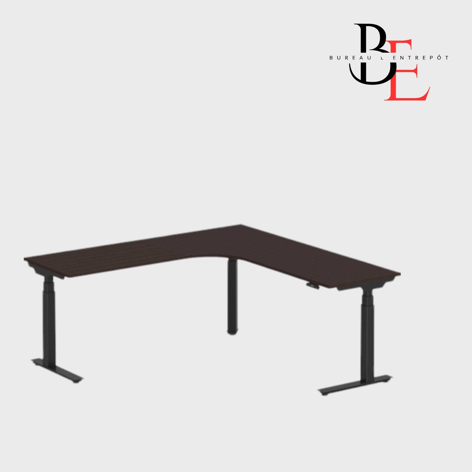 Bureau en L Électrique Ajustable en Hauteur | Bureau L'Entrepôt