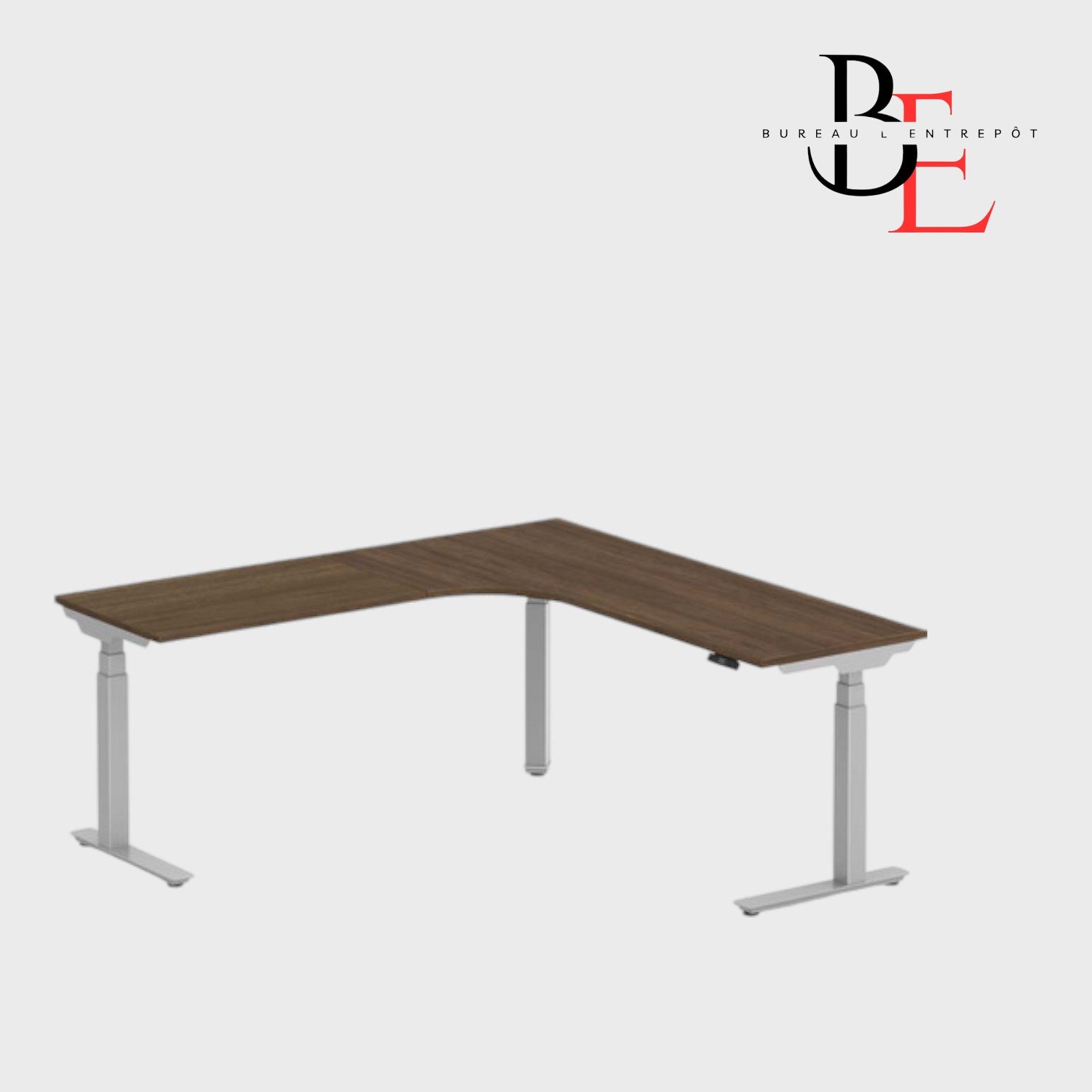 Bureau en L Électrique Ajustable en Hauteur | Bureau L'Entrepôt
