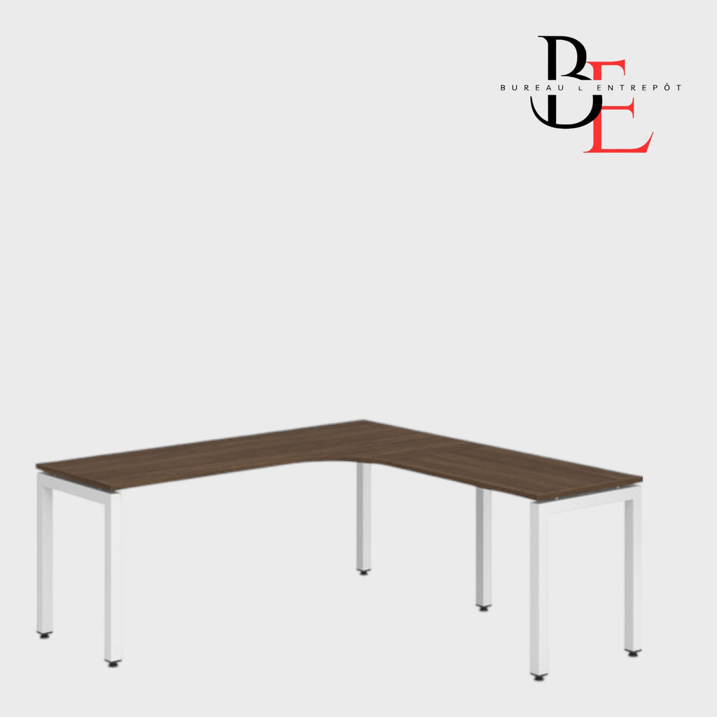 Bureau en L sur Pieds Métalliques | Bureau L'Entrepôt 