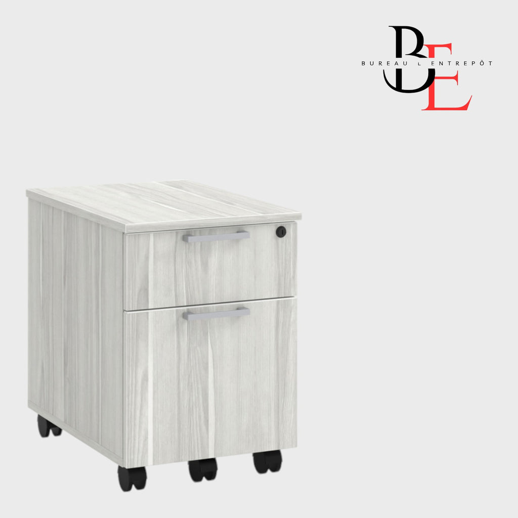 Caisson Mobile 2 Tiroirs Verrouillable | Bureau L'Entrepôt
