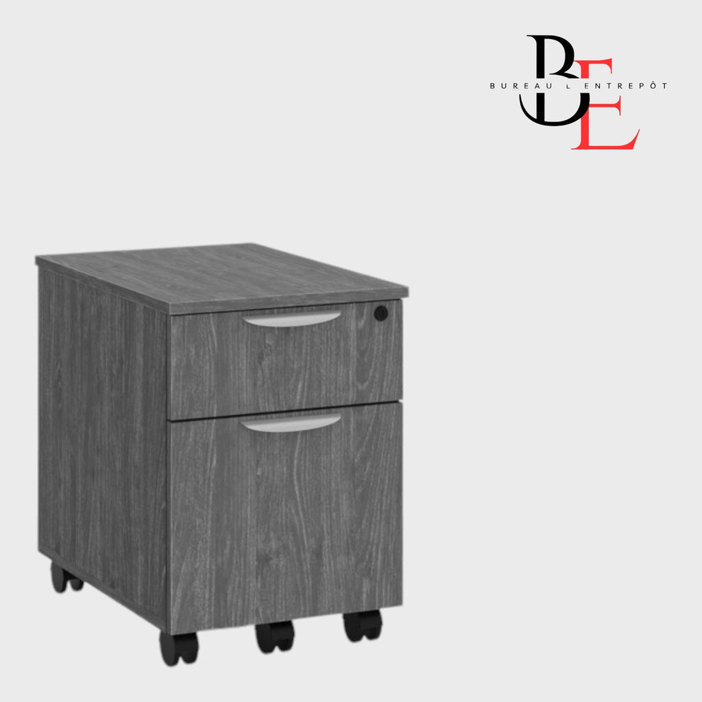Caisson Mobile 2 Tiroirs Verrouillable | Bureau L'Entrepôt
