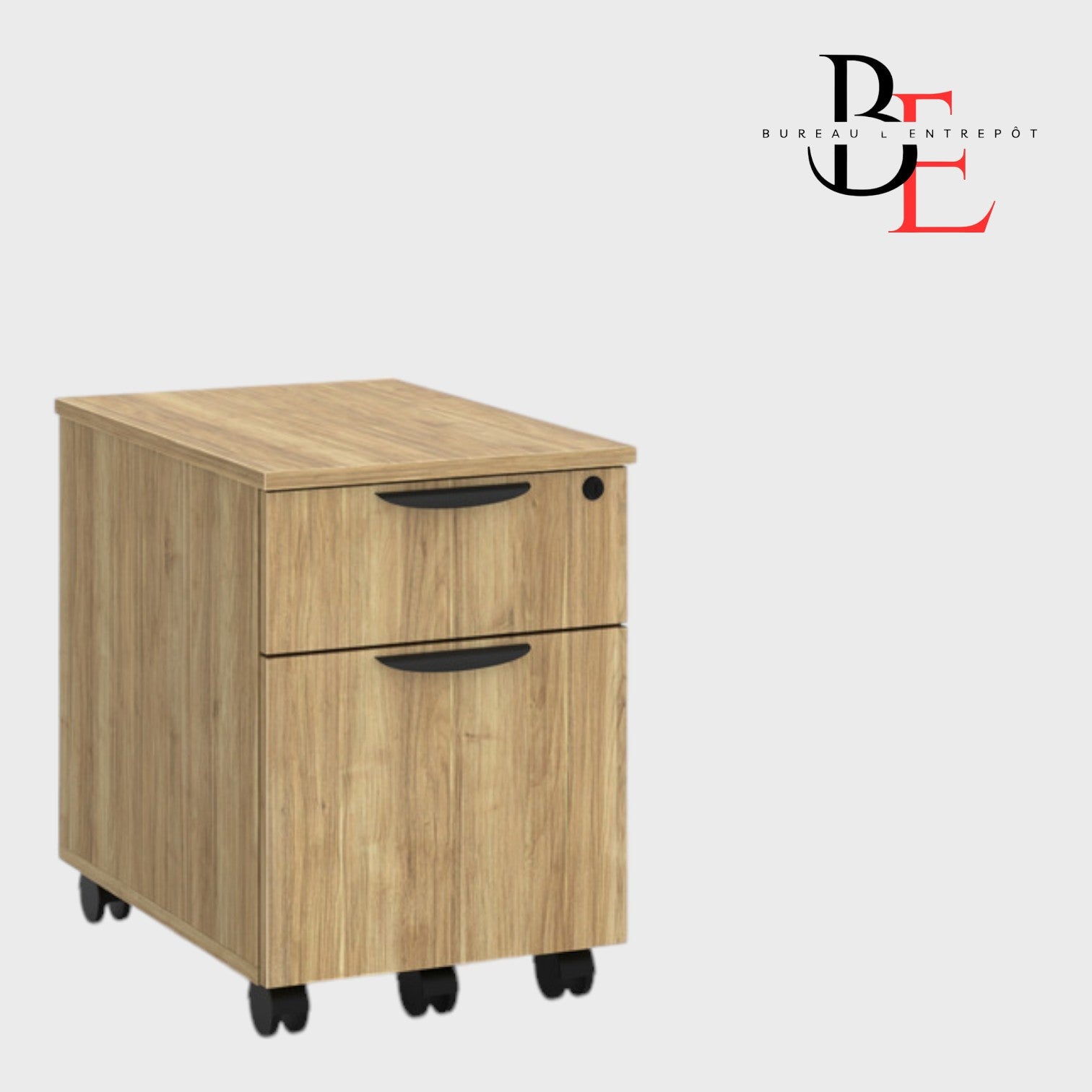 Caisson Mobile 2 Tiroirs Verrouillable | Bureau L'Entrepôt