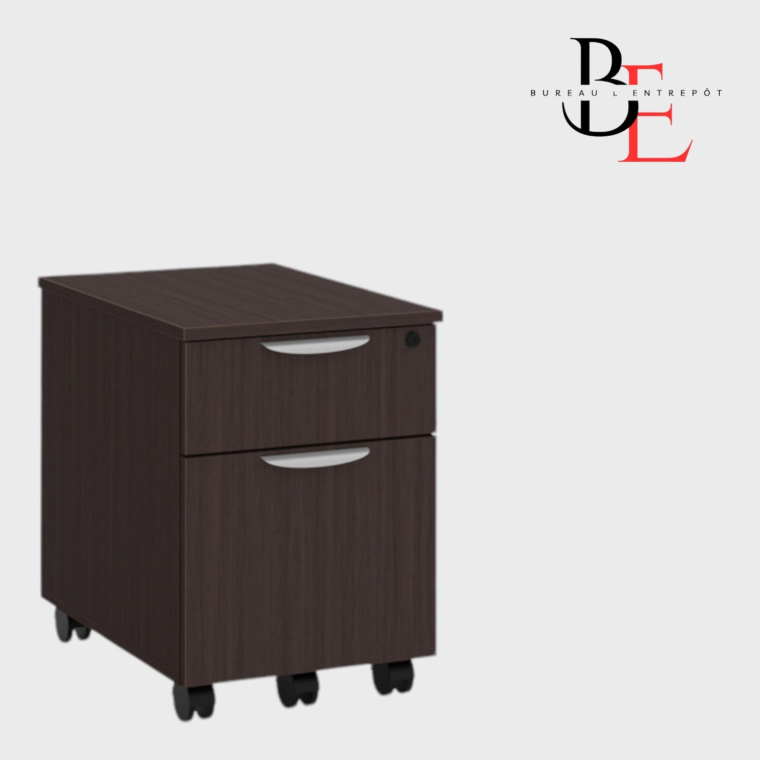 Caisson Mobile 2 Tiroirs Verrouillable | Bureau L'Entrepôt