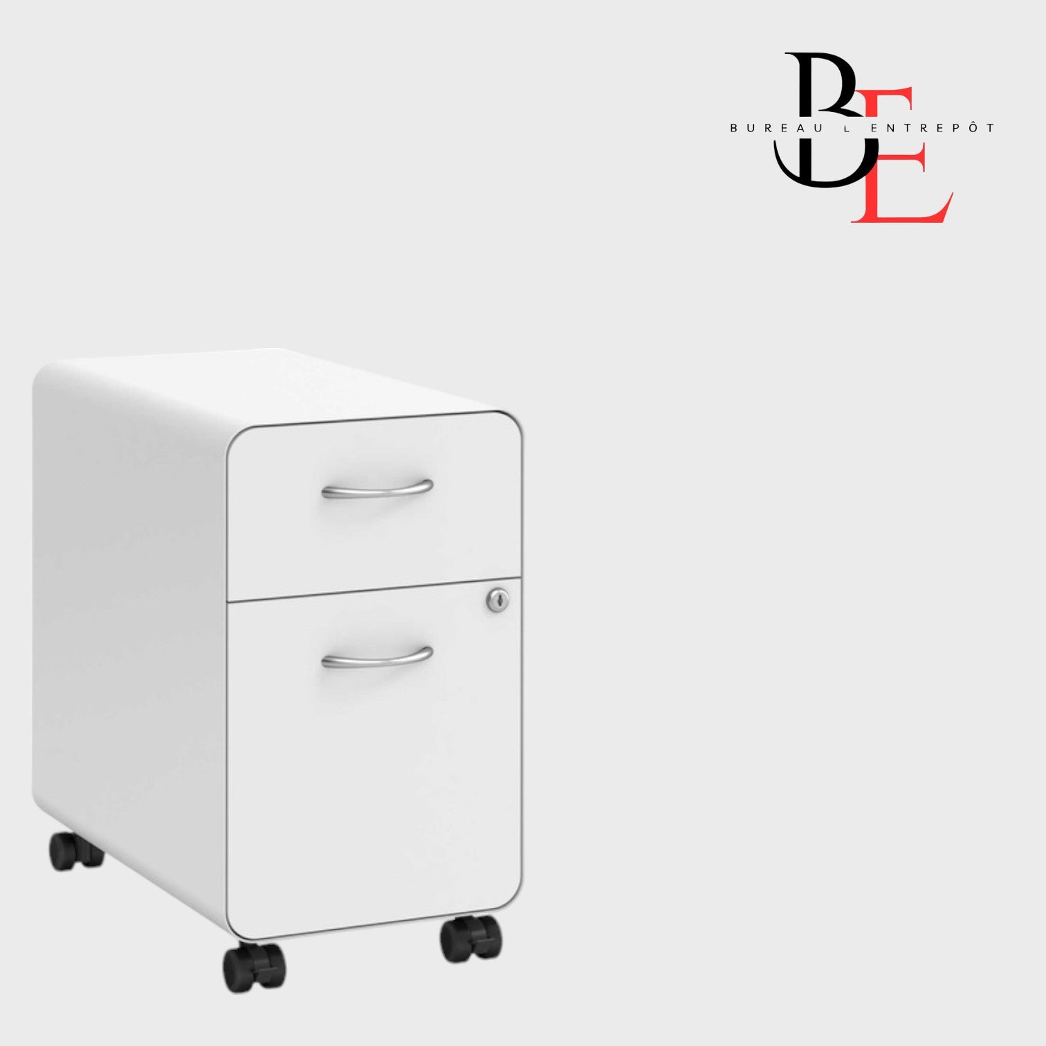 Caisson Mobile Métallique 2 Tiroirs | Bureau L'Entrepôt
