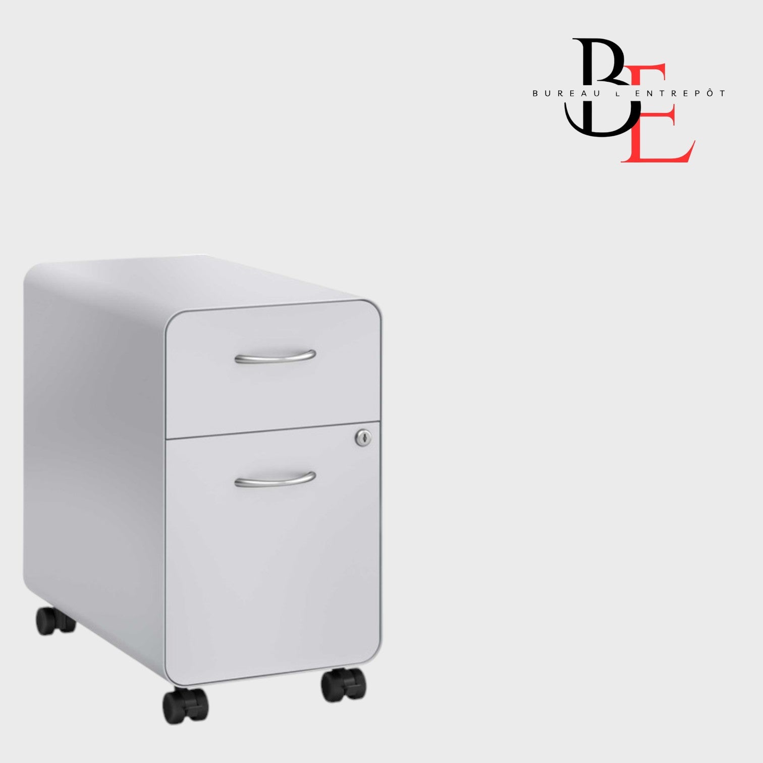 Caisson Mobile Métallique 2 Tiroirs | Bureau L'Entrepôt