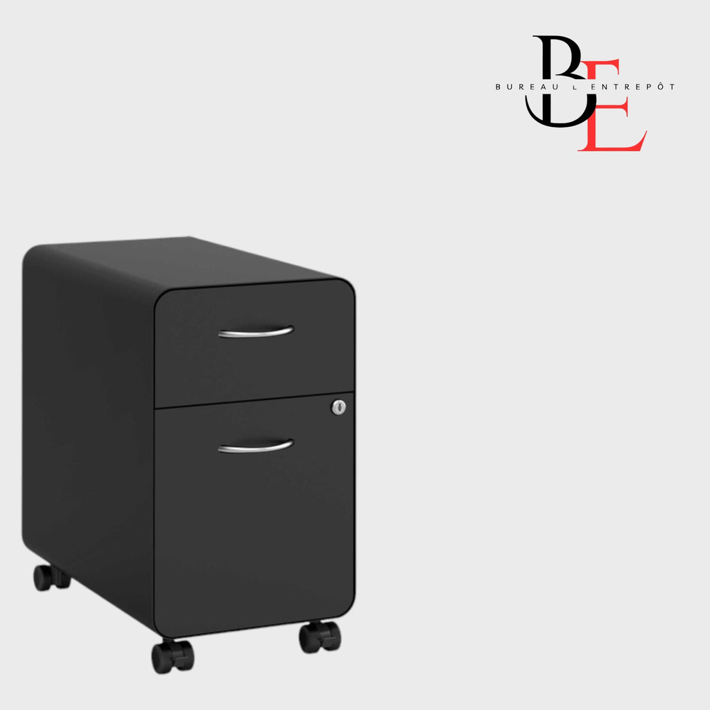 Caisson Mobile Métallique 2 Tiroirs | Bureau L'Entrepôt