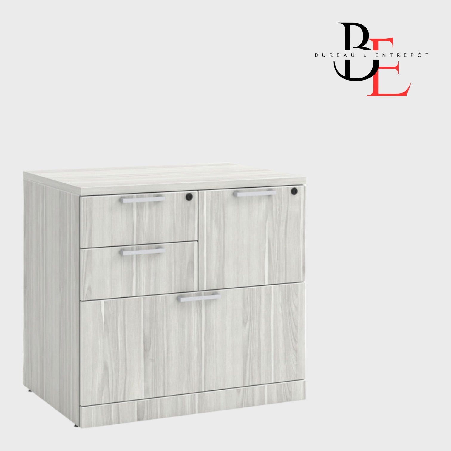 Caisson Multi-Rangement Classique Verrouillable | Bureau L'Entrepôt