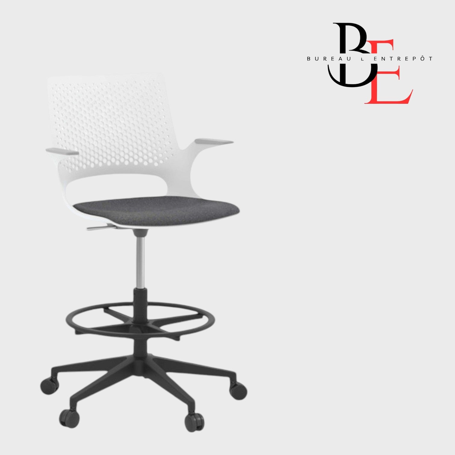 Chaise dessinateur - CHK42141GRY | Bureau L'Entrepôt
