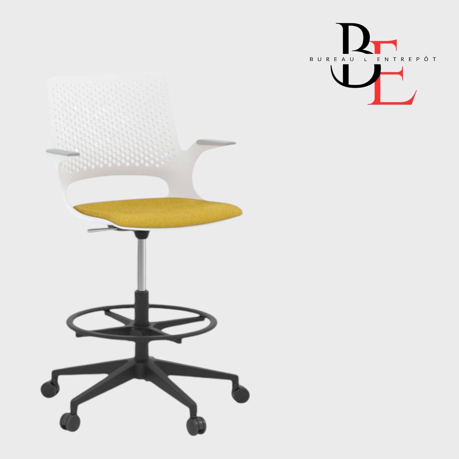 Chaise dessinateur - CHK42141GRY | Bureau L'Entrepôt