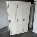 Casier Vestiaire 3 Portes Pleine Hauteur - Beige Clair (45 po Large - Usagé)  | Bureau L'entrepôt