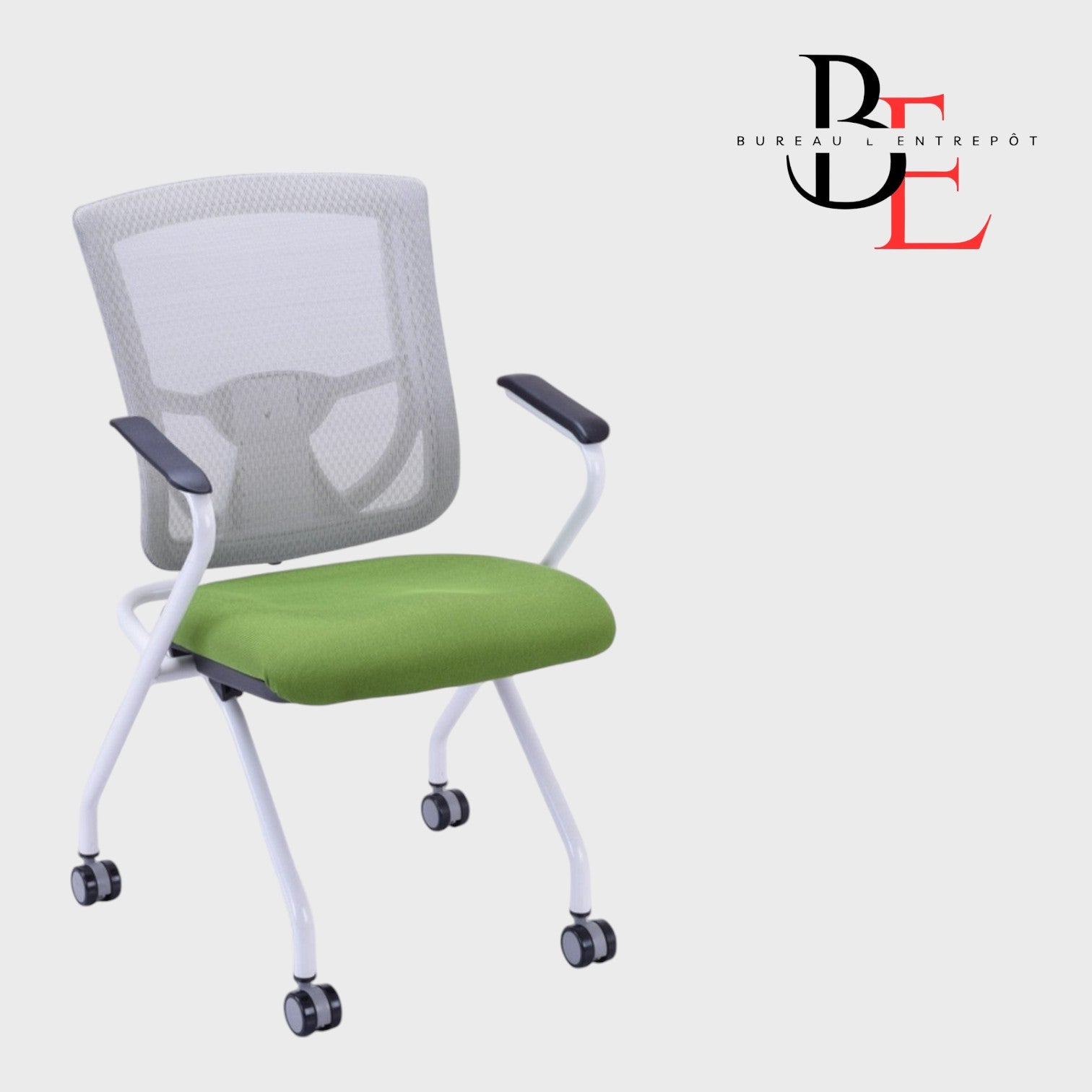 Chaise Emboîtable – Cadre Tout Blanc Moderne | Bureau L'Entrepôt