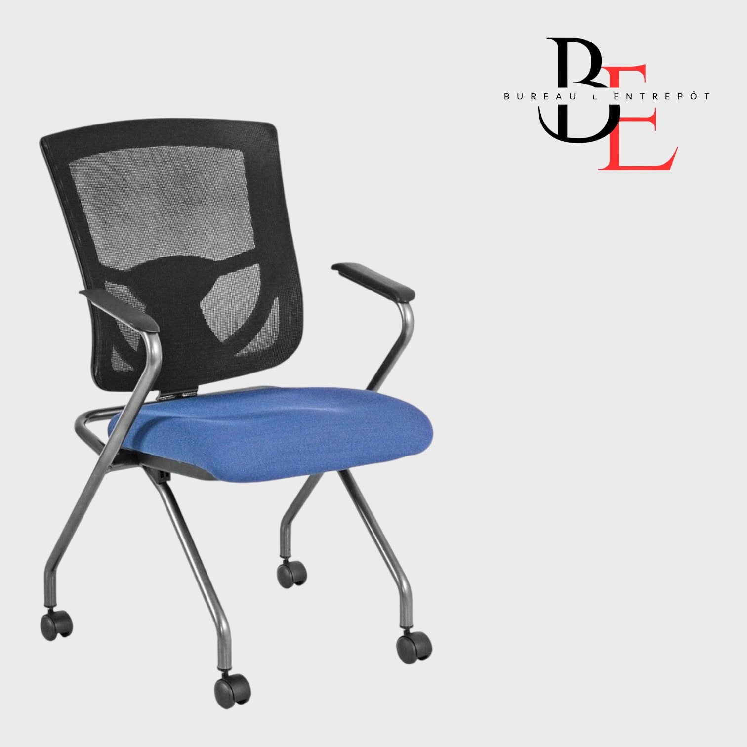 Chaise Emboîtable – Dossier Maille Respirante | Bureau L'Entrepôt 