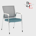 Chaise Visiteur – Dossier Maille Respirante, Cadre Chromé Épuré | Bureau L'Entrepôt