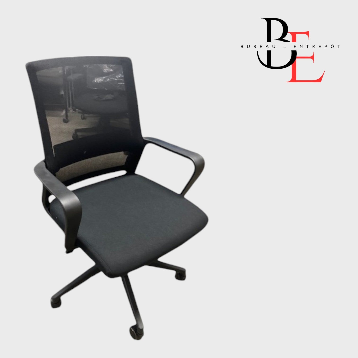 Chaise de Bureau – Dossier Maille Respirante, Pivotant 360°, Hauteur Ajustable | Bureau L'Entrepôt