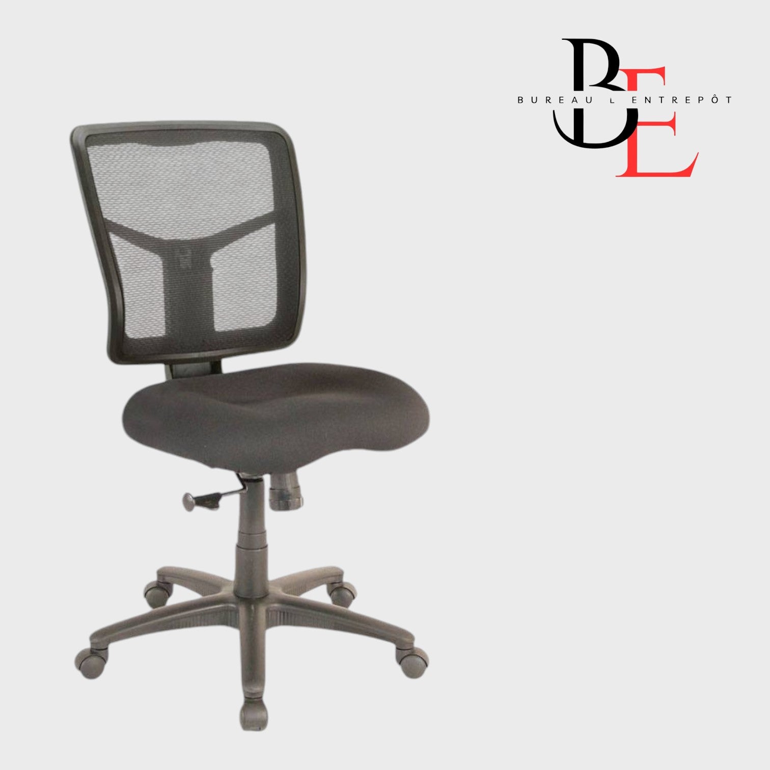 Chaise de Bureau – Dossier Maille Respirante, Réglages de Hauteur et de Tension | Bureau L'Entrepôt