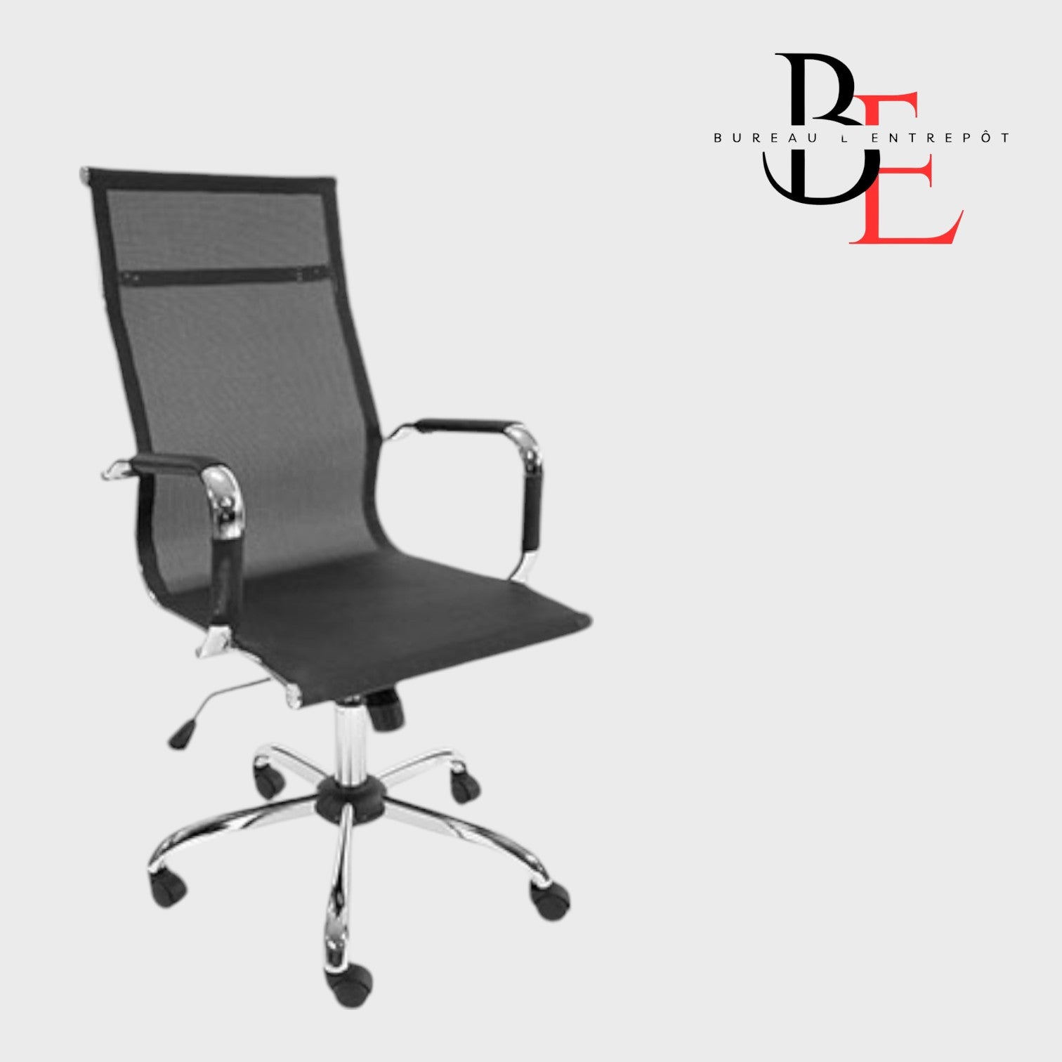 Chaise de Bureau Haut Dossier en Maille – Ventilation Maximale, Verrouillage d'Inclinaison | Bureau L'Entrepôt