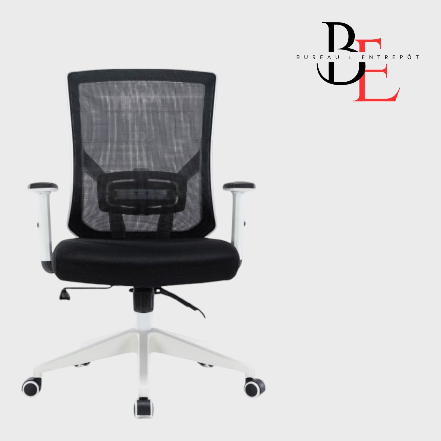 Chaise de Bureau Maille – Support Lombaire Intégré, Bras Ajustables, Ventilation Optimale | Bureau L'Entrepôt