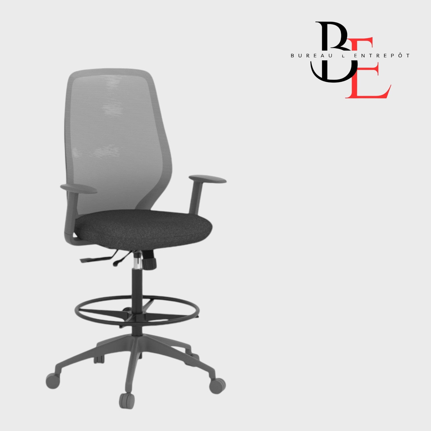 Chaise de Dessin Technique - Repose-Pieds, Bras Ajustables | Bureau L'Entrepôt