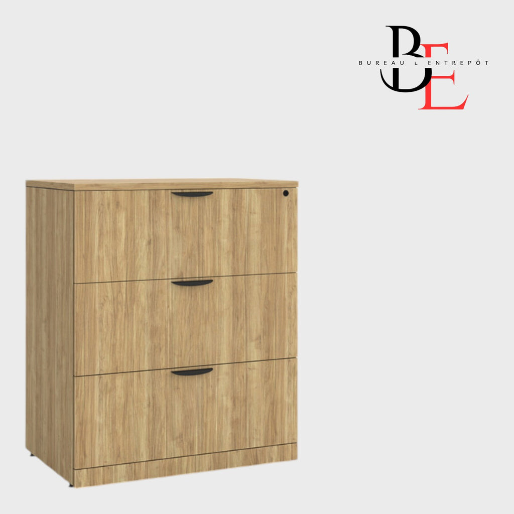 Classeur Latéral 3 Tiroirs Verrouillable | Bureau L'Entrepôt