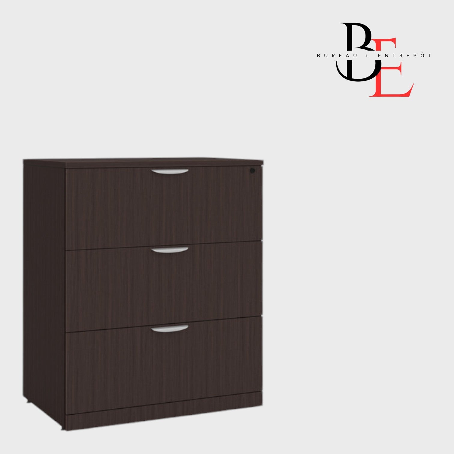 Classeur Latéral 3 Tiroirs Verrouillable | Bureau L'Entrepôt