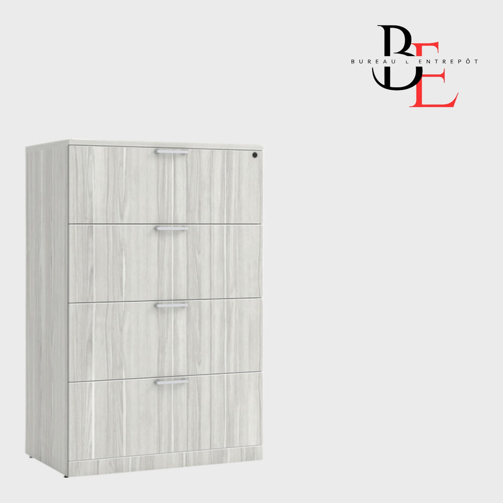 Classeur Latéral 4 Tiroirs Haute Capacité| Bureau L'Entrepôt
