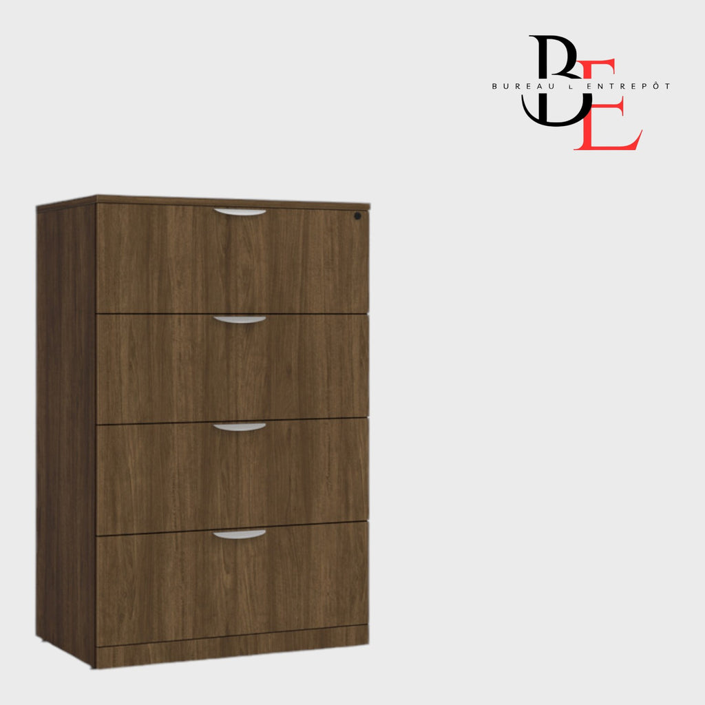 Classeur Latéral 4 Tiroirs Haute Capacité| Bureau L'Entrepôt
