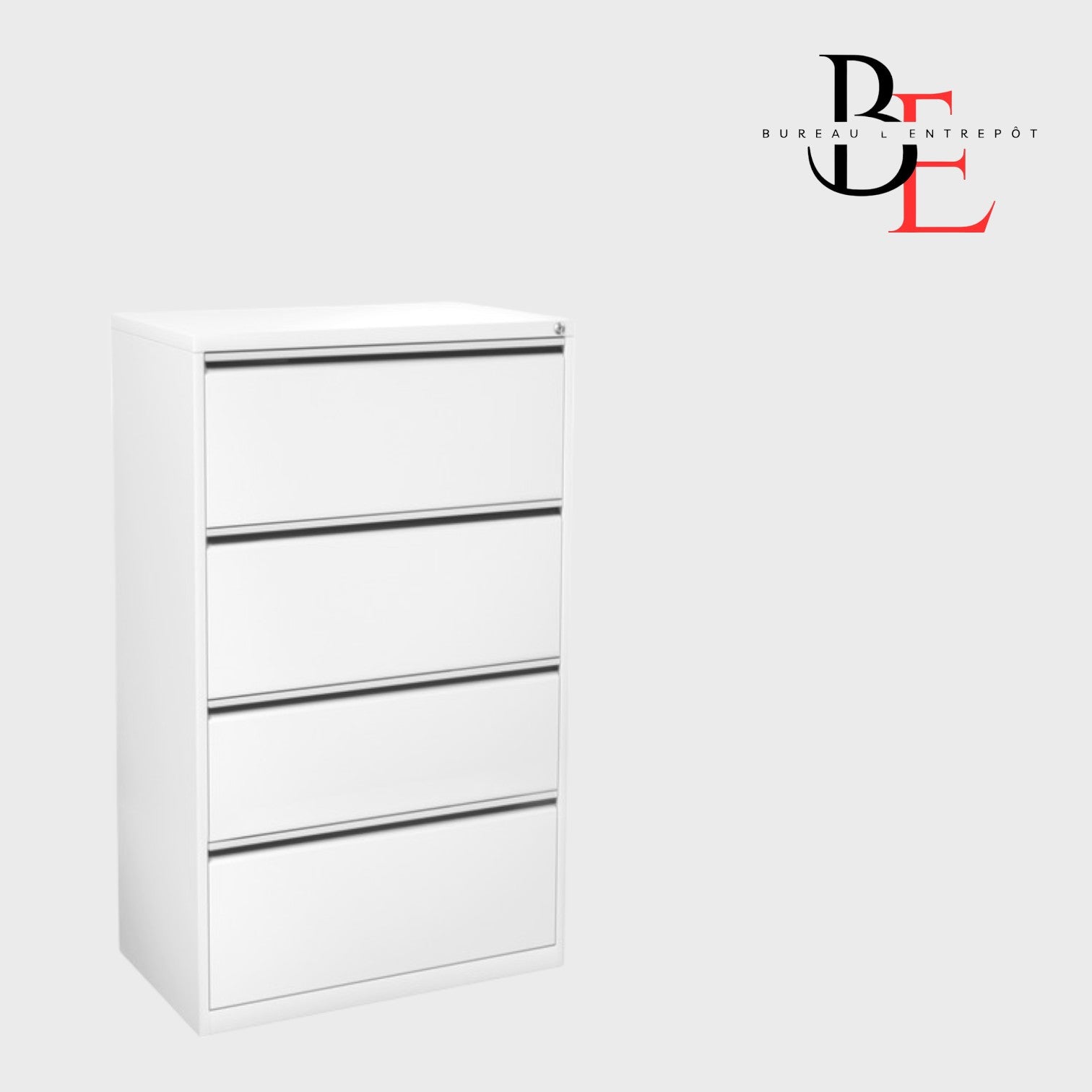 Classeur Latéral 4 Tiroirs Métal | Bureau L'Entrepôt