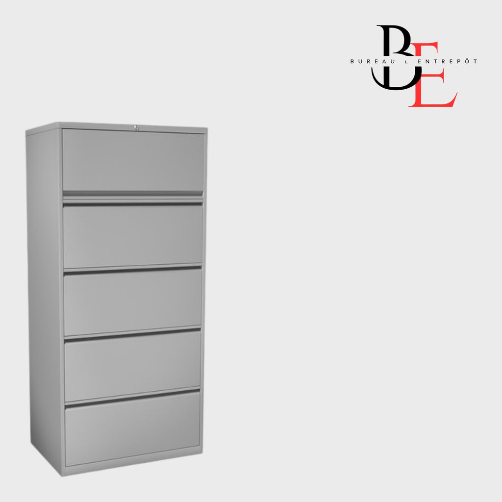 Classeur Latéral 5 Tiroirs Métal | Bureau L'Entrepôt