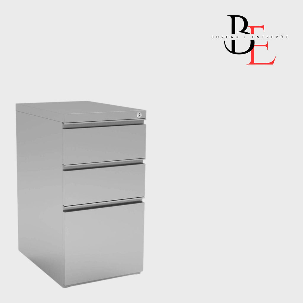 Classeur Latéral Métal 3 Tiroirs Verrouillable | Bureau L'Entrepôt