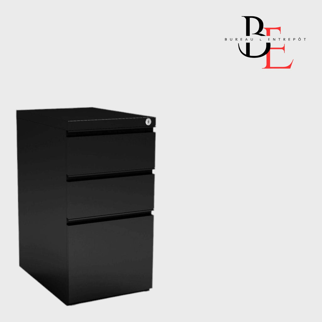 Classeur Latéral Métal 3 Tiroirs Verrouillable | Bureau L'Entrepôt