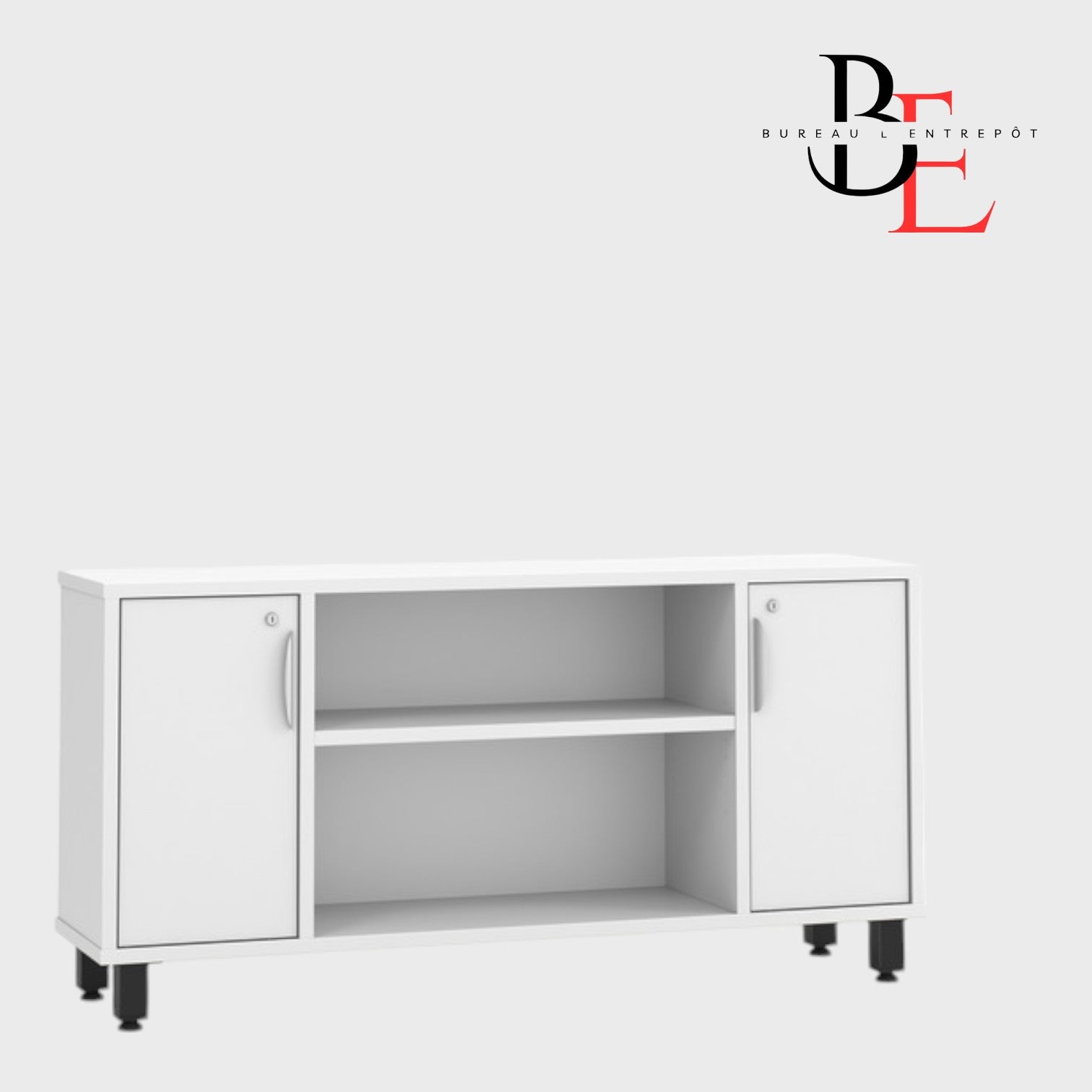 Crédence Étroite - Rangement Compact Sécurisé | Bureau L'Entrepôt