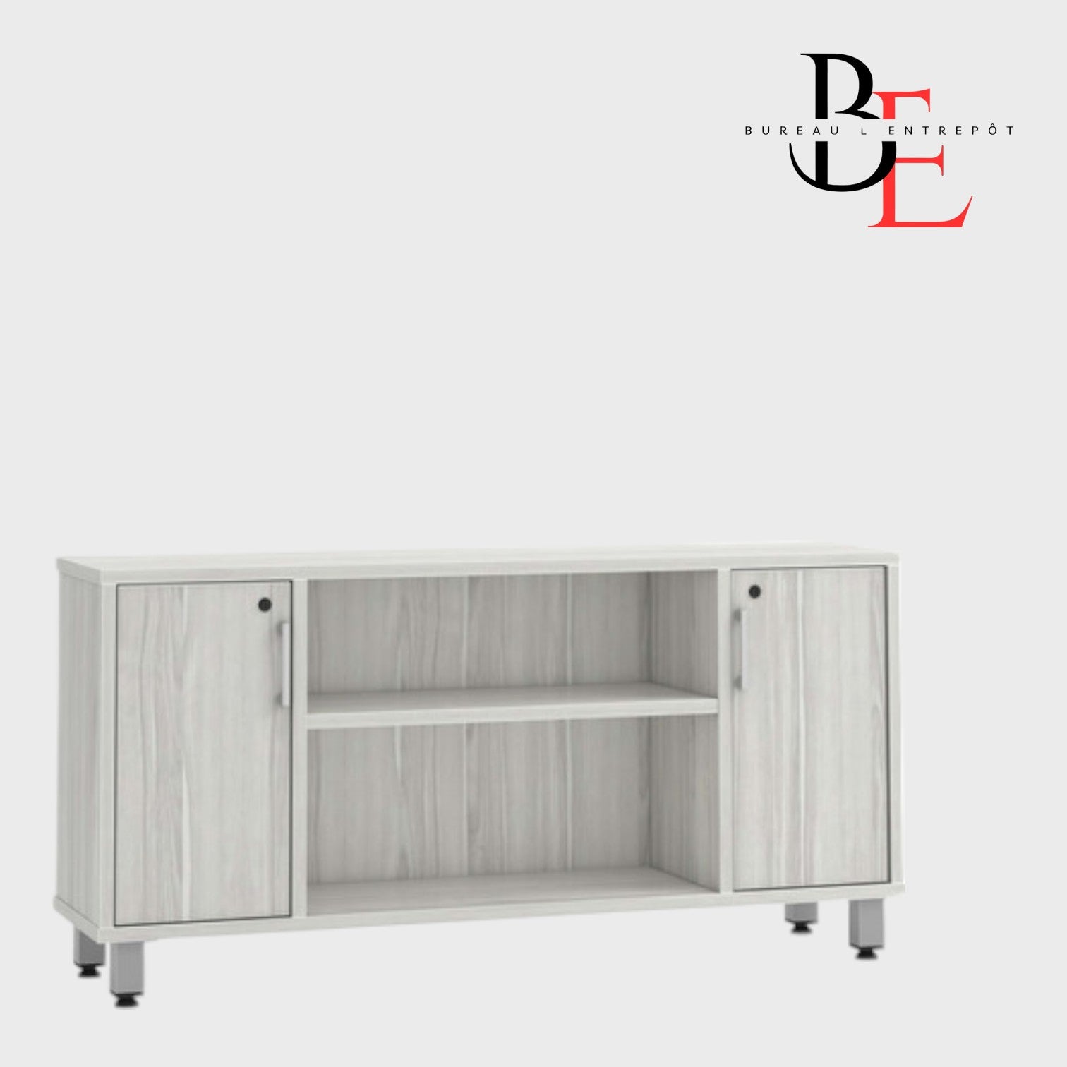 Crédence Étroite - Rangement Compact Sécurisé | Bureau L'Entrepôt