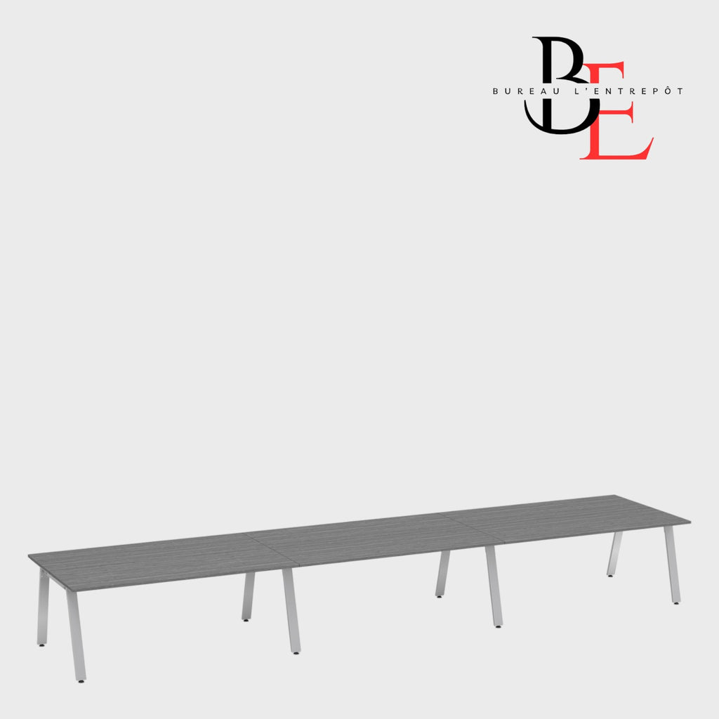 Espace de Travail Collaboratif pour 6 Personnes | Bureau L'Entrepôt