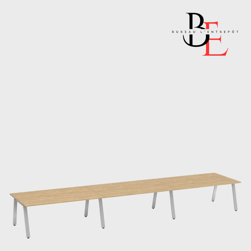 Espace de Travail Collaboratif pour 6 Personnes | Bureau L'Entrepôt